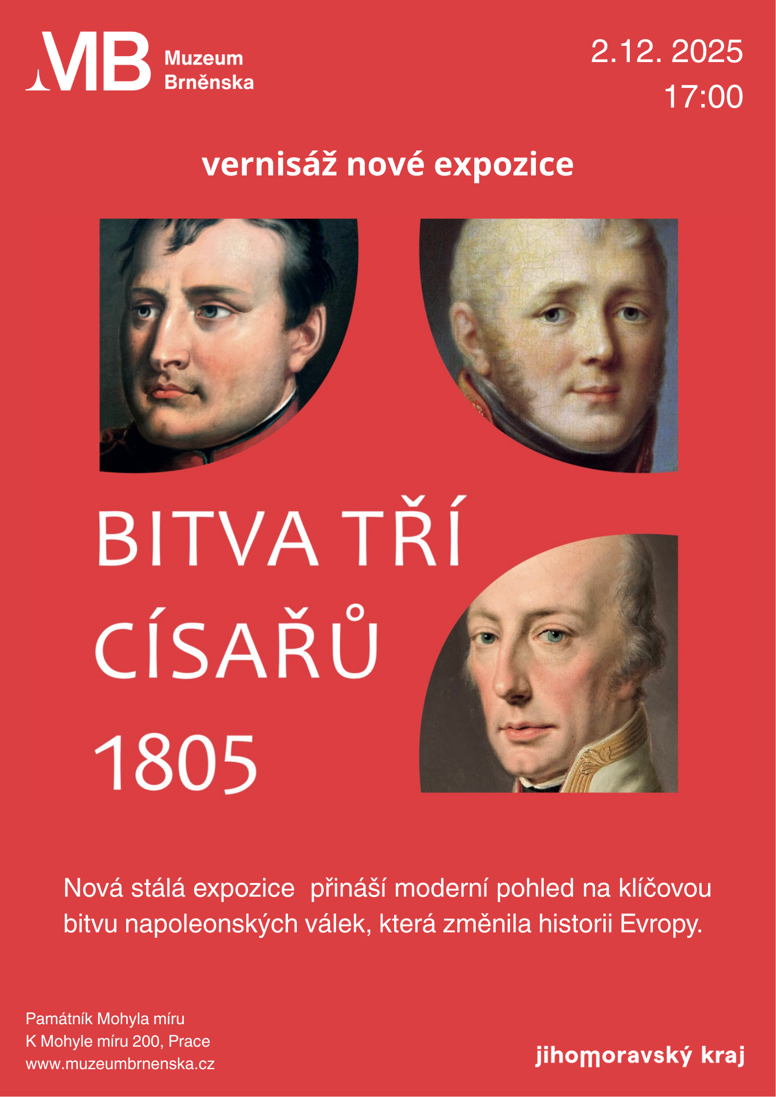 Bitva tří císařů 1805 plakát