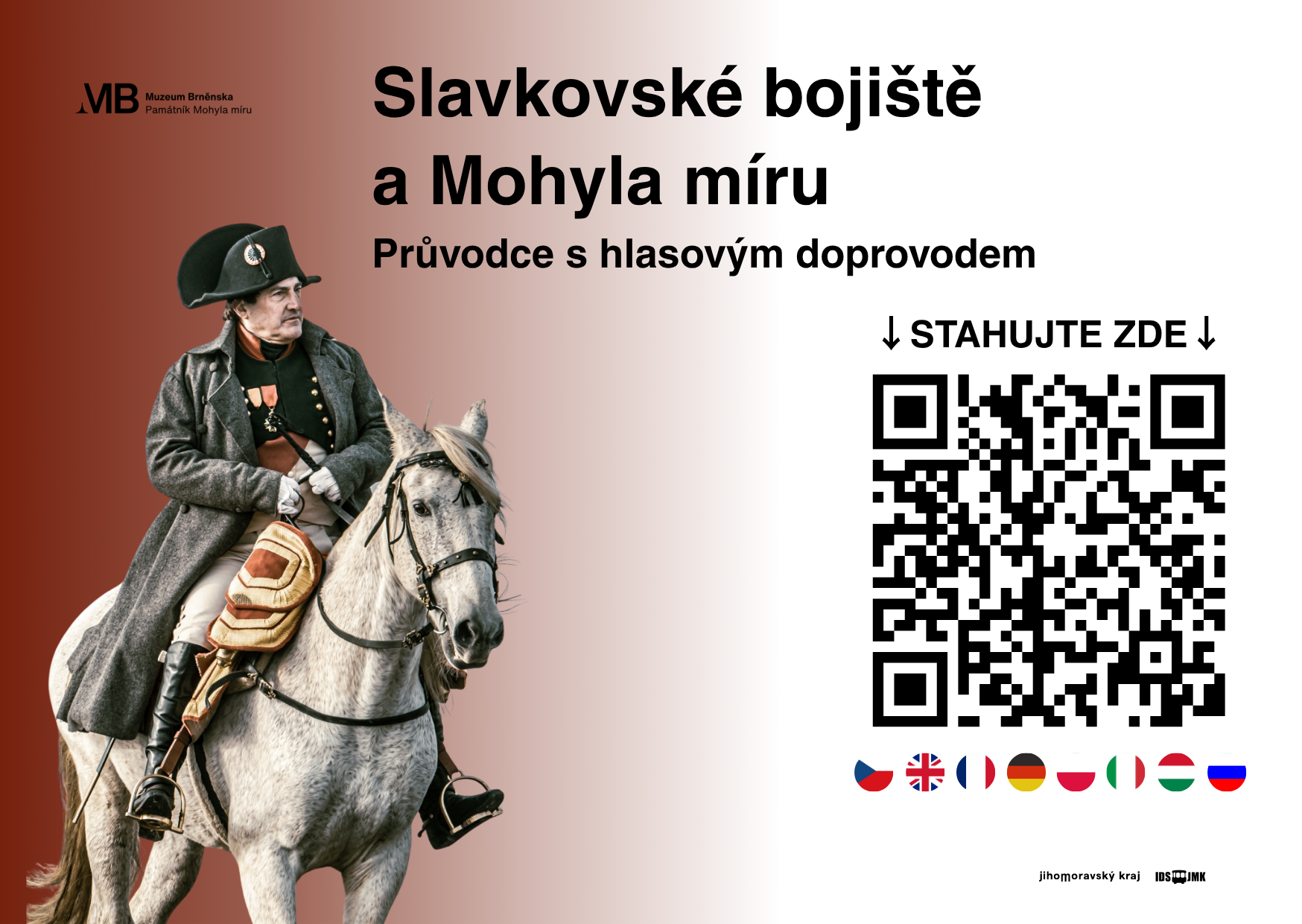 Plakát bojiště průvodce na šířku 1QR CZ